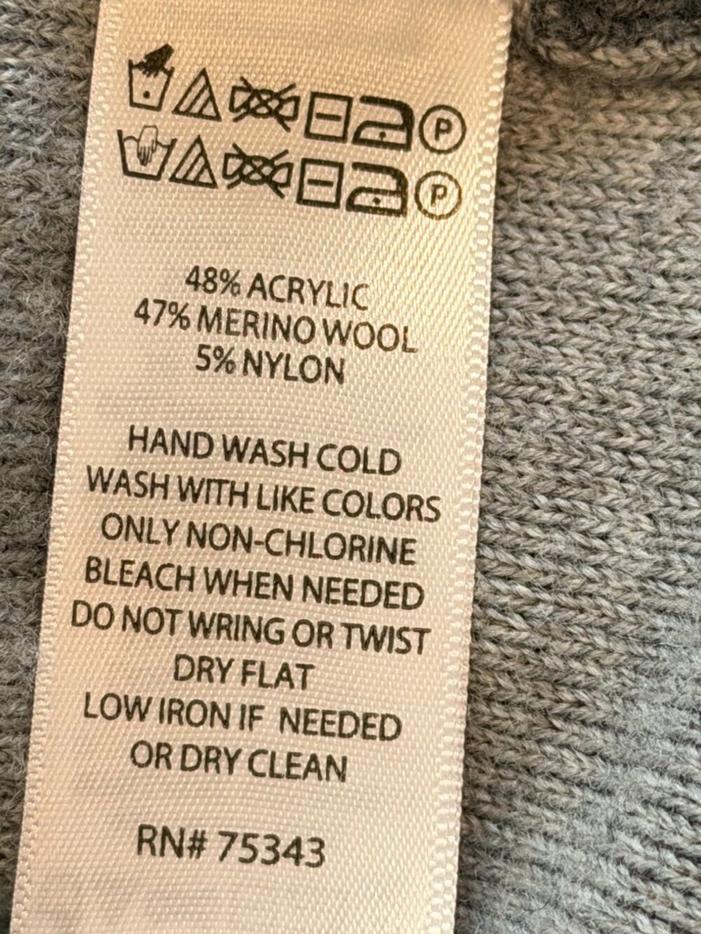 Tahari Luxury Merino Wool Open Front Long Line Cardigan S - Picture 12 of 12